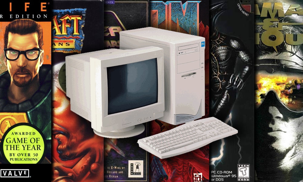 Ordenador gaming retro de los 90